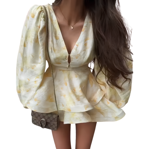 Vestido Mini Estampado Floral